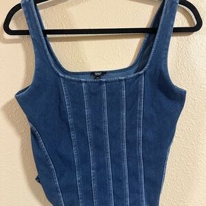 Express Denim Blue Women's Top